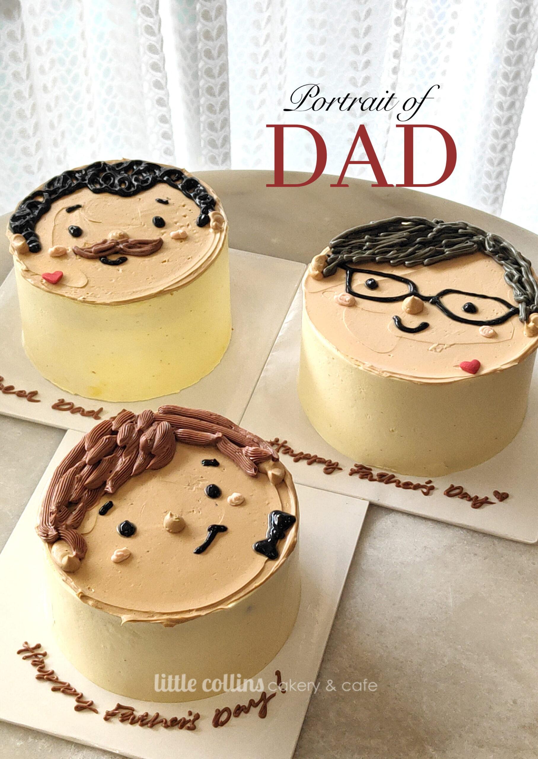 dad portrait cake