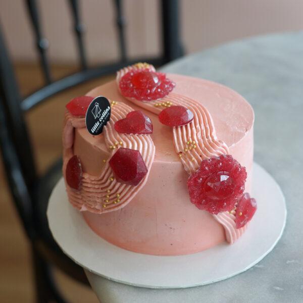 pink jewel cake 2